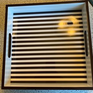 Henri bendel striped cocktail tray